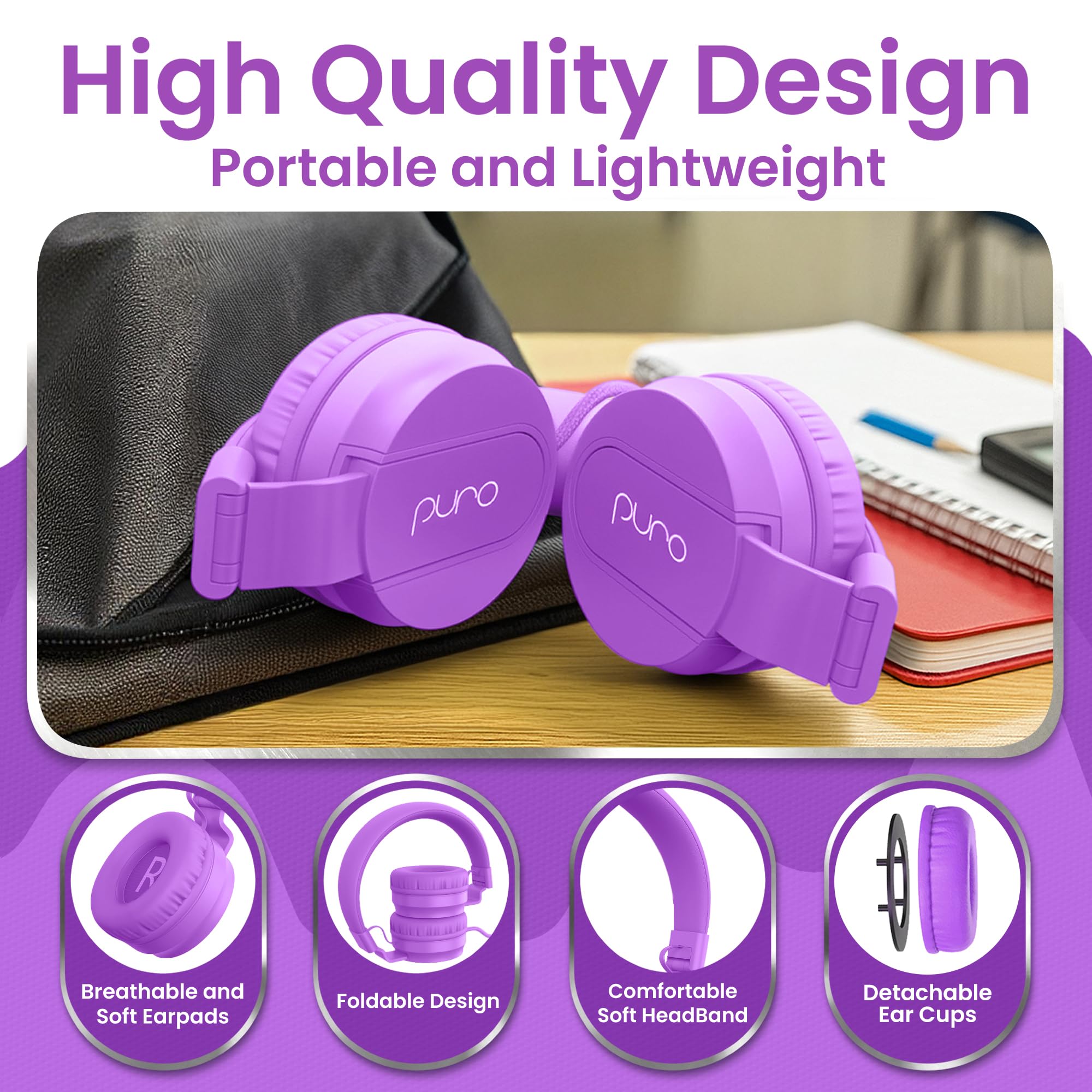 Amazon.co.jp: Puro Sound Labs キッズ 有線ヘッドフォン - 音量制限